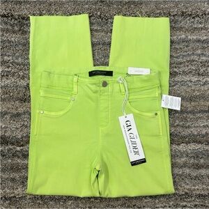 Liverpool Gia Glider Crop Jeans Sz 4/27 NWT | Lime Green Pull-On Cropped Jeans